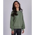 Womens Army Green Drifting Button Knitted Jumper 81962 by Barbour International from Hurleys
