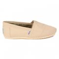Womens Light Beige Classic Canvas Espadrille 6051 by Toms from Hurleys