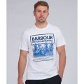 Mens White Arc S/s T Shirt 92234 by Barbour International from Hurleys