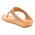 Fit Flop Womens Rose Gold Banda Sparklie Sandals