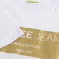 Mens White Gold Logo S/s T Shirt 32600 by Versace Jeans from Hurleys