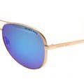 Womens Rose Gold & Blue Mirror Chelsea Sunglasses 12176 by Michael Kors from Hurleys