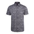 Mens Navy Relax Petal Print S/s Shirt 73420 by Ted Baker from Hurleys