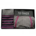 Mens Grey Marl Boonah Socks & Boxer Gift Set 66354 by Ted Baker from Hurleys
