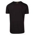 Athleisure Mens Black/Gold Tee 1 Curved Logo S/s T Shirt 45183 by BOSS from Hurleys