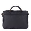 Mens Black Wax Leather Briefcase 79372 by Barbour from Hurleys