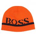 Baby Orange Branded Knitted Hat