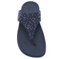 Womens Navy Lulu Popstud Toe-Post Sandals 23835 by FitFlop from Hurleys