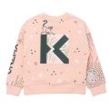 Girls Pink Mystic Print Sweat Top 95972 by Kenzo from Hurleys
