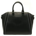 Womens Black Large Studded Tote Bag 27212 by Armani Jeans from Hurleys