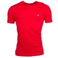 Mens Marine & Red 2 Pack Reg Fit Tee Shirts 7043 by Emporio Armani from Hurleys