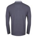 Athleisure Mens Grey Melange Plisy Reg L/s Polo Shirt 19143 by BOSS from Hurleys