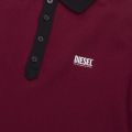 Mens Burgandy T-Skatt-B1 S/s Polo Shirt 50373 by Diesel from Hurleys