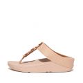 Womens Beige Halo Shimmer Toe-Post Flip Flops 109765 by FitFlop from Hurleys