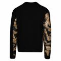 Mens Black Bold Print Stripe Sweat Top 41770 by Versace Jeans from Hurleys