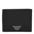 Mens Black Smooth Bifold Wallet 83112 by Emporio Armani from Hurleys