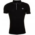 Mens Black Slim Fit S/s Polo Shirt 61250 by Armani Jeans from Hurleys