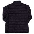 Boys Black Crossover Quilted Jacket