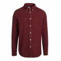 Mens Dark Red Mini Cord Tailored Fit L/s Shirt 77558 by PS Paul Smith from Hurleys