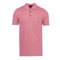 Casual Mens Medium Pink Passenger Slim Fit S/s Polo Shirt 73672 by BOSS from Hurleys