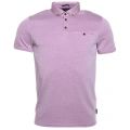 Mens Purple Veranda Oxford S/s Polo Shirt