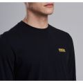 Mens Black Logo L/s T Shirt 11987 by Barbour International from Hurleys