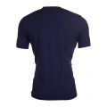 Mens Dark Blue Embroidered Logo Lounge Tee Shirt 9988 by BOSS from Hurleys