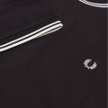 Mens Black Twin Tipped S/s T Shirt 35041 by Fred Perry from Hurleys