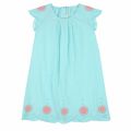 Girls Turquoise Cotton Eyelet Dress 36594 by Billieblush from Hurleys