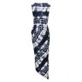 Anglomania Womens Black Vian Tie-Dye Midi Dress 54665 by Vivienne Westwood from Hurleys