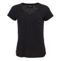 Womens Black Division S/s T Shirt 38662 by Barbour International from Hurleys