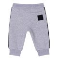 Toddler Grey Marl Logo Tape Sweat Pants 96004 by BOSS from Hurleys
