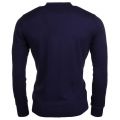 Mens Navy Small Logo Knitted Jumper 11060 by Armani Jeans from Hurleys