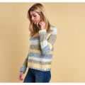 Lifestyle Womens Sun Gold Hive Stripe Knitted Jumper 12560 by Barbour from Hurleys