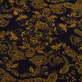 Womens Black Gold Paisley Fitted L/s T Shirt 74035 by Versace Jeans Couture from Hurleys