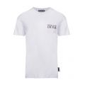 Mens White Branded Label S/s T Shirt 46786 by Versace Jeans Couture from Hurleys