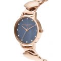 Womens Rose Gold/Blue The Mermaid Watch 49176 by Olivia Burton from Hurleys