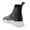 Womens Black Jewel Knit Trainers 82191 by Love Moschino from Hurleys