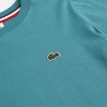Boys Green Classic Branded S/s T Shirt 59366 by Lacoste from Hurleys