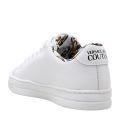 Womens White Gold Foil Emblem Trainers 103174 by Versace Jeans Couture from Hurleys