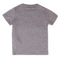 Boys Grey Melange Big Logo Stripe S/s T Shirt 38075 by EA7 Kids from Hurleys