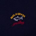 Paul & Shark Mens Navy Shark Fit Zip Through Sweat Top