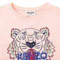 Kids Pink L/s Logo T-Shirt 111158 by Kenzo from Hurleys