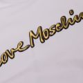 Womens Optical White Raised Logo Oversized S/s T Shirt 47890 by Love Moschino from Hurleys