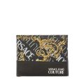 Mens Black/Gold Logo Couture Saffiano Wallet 110781 by Versace Jeans Couture from Hurleys