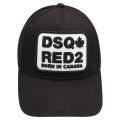 Boys Black Red2 Label Cap 108239 by Dsquared2 from Hurleys
