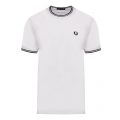 Mens White Twin Tipped S/s T Shirt