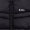 Boys Black Branded Hooded Padded Jacket 91764 by BOSS from Hurleys