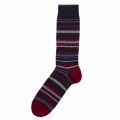 Mens Navy Riven Stripe Socks 30327 by Ted Baker from Hurleys
