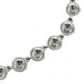 Womens Silver & Crystal Rosele Necklace